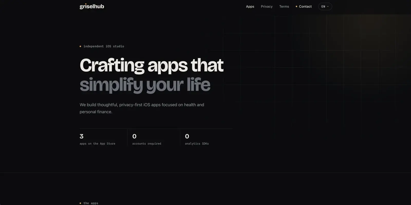 GriselHub, independent iOS studio